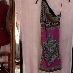 Nicole Miller one strap cocktail dress